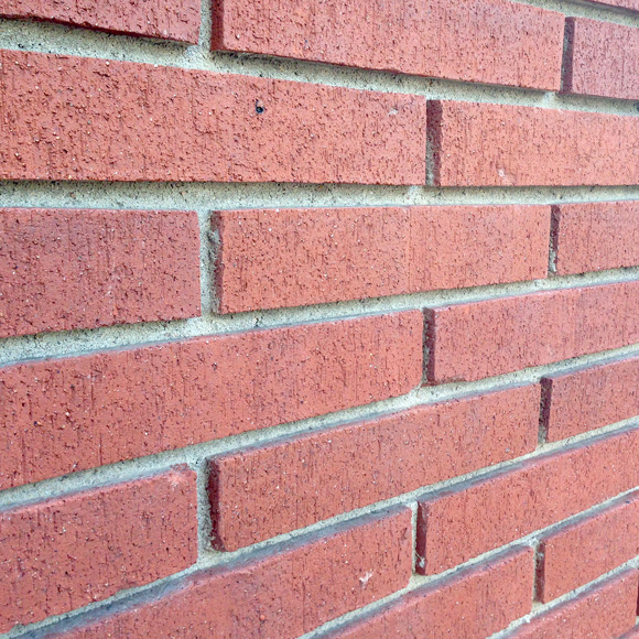 deeply raked bricks